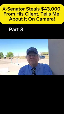 X-Senator Steals $43,000 From His Client, Tells Me About It On Camera! Pt3. #trendingvideo #police #for #viraltiktok #newtrend