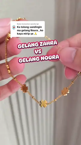 Membalas @ayesha.lgr Kamu lebih suka Gelang Zahra / Gelang Noura ?🫣  #thiqla #perhiasanmiripemasasli #gelang #gelangemas #gelangwanita #fashionmuslim #aksesorismuslimah #perhiasanthiqla  #WIBGajian #PromoGuncang1010 #BeliLokal #GuncangGajian 