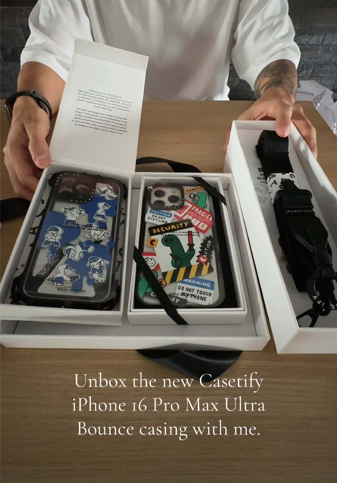 Come unbox the new #Casetify #UltraBounce #iPhone16ProMax casing with me.  @CASETiFY #Casetify #tiktoksg #sgtiktok #unboxingvideo #unbox #unboxingasmr #apple  📸: @Leslie - Food & Travel 