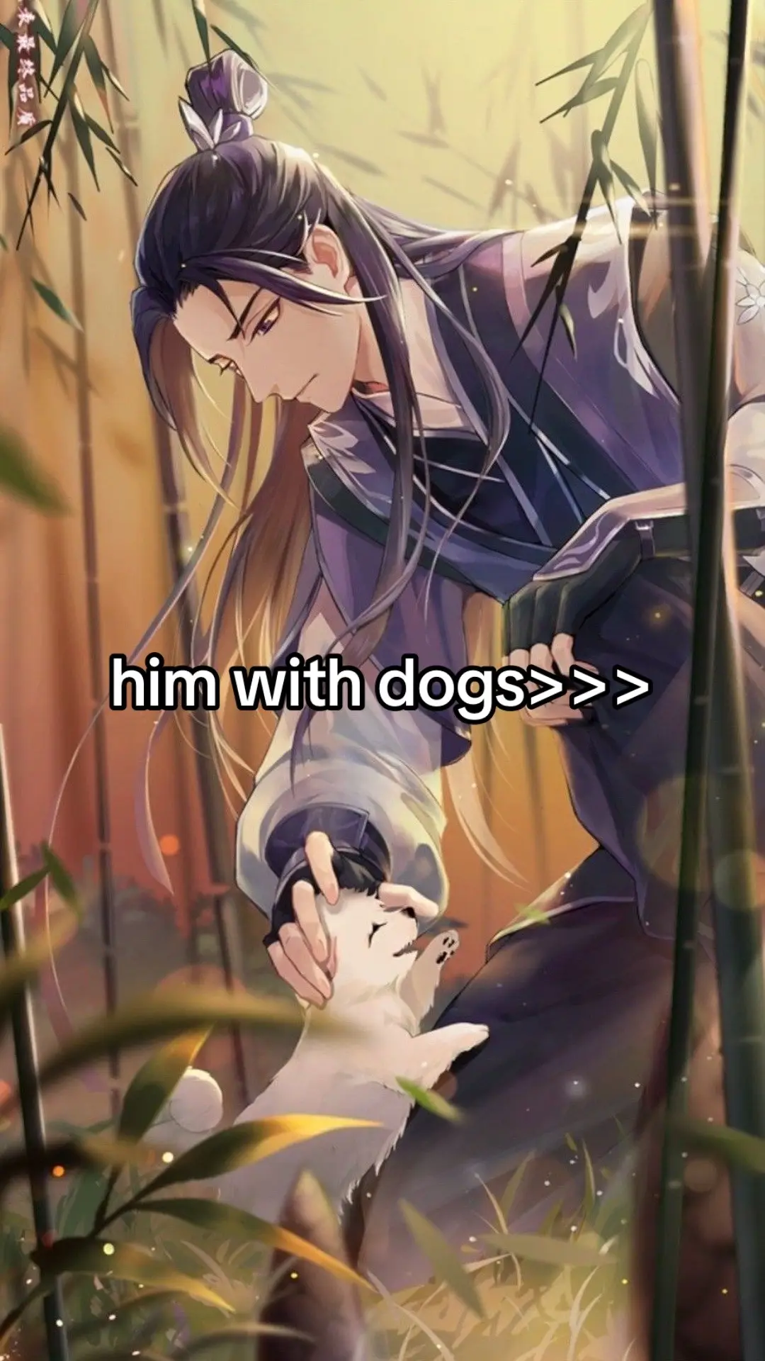 i will never forget the fact that he named his dogs Jasmine, Princess and Little Love😭💜 #modaozushi#mdzs#jiangcheng#jiangwanyin#jiangcheng江澄#dogs#sloma344#fyp#blowthisup#slideshow#trend#viral#foryoupage#zxybca#fypシ゚ 