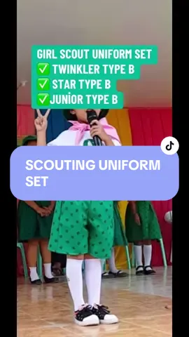Girl scout uniform set type B available on my yellow basket.. #girlscout #twinklerset #starscout #juniorscout #typeb #reccomendation #scouting #scout 