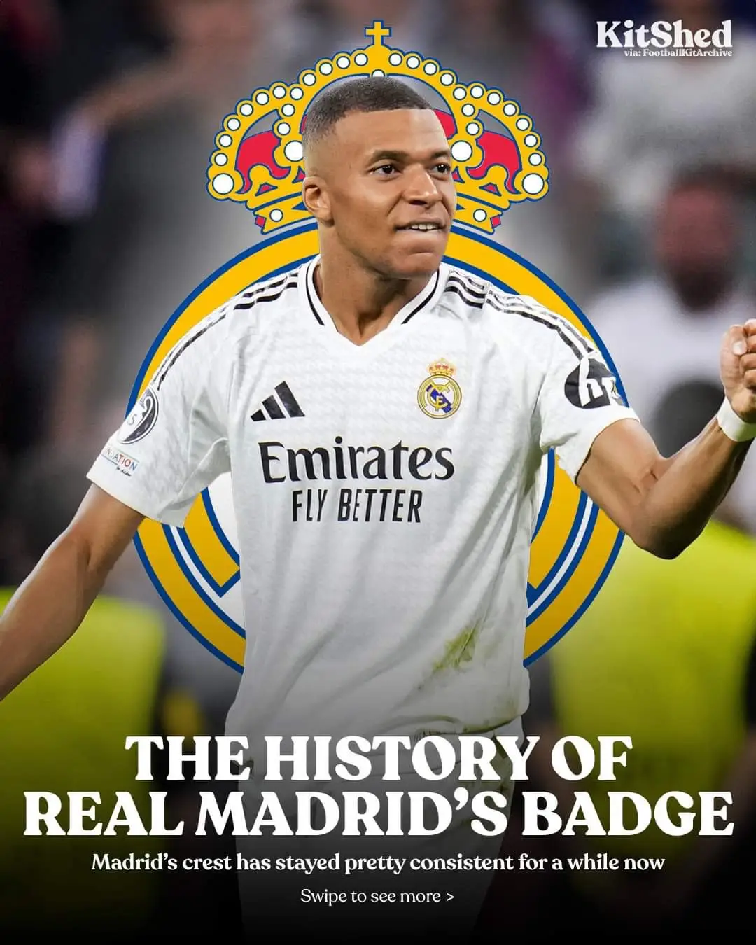 Which Real Madrid crest is the nicest? 🤔 #FootballShirts #FootballKits #SoccerJerseys