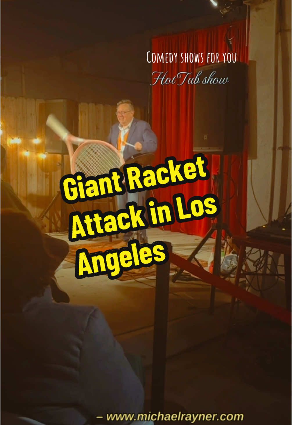 Giant racket attack in Los Angeles.  #giant #racket #attack #in #losangeles #today 