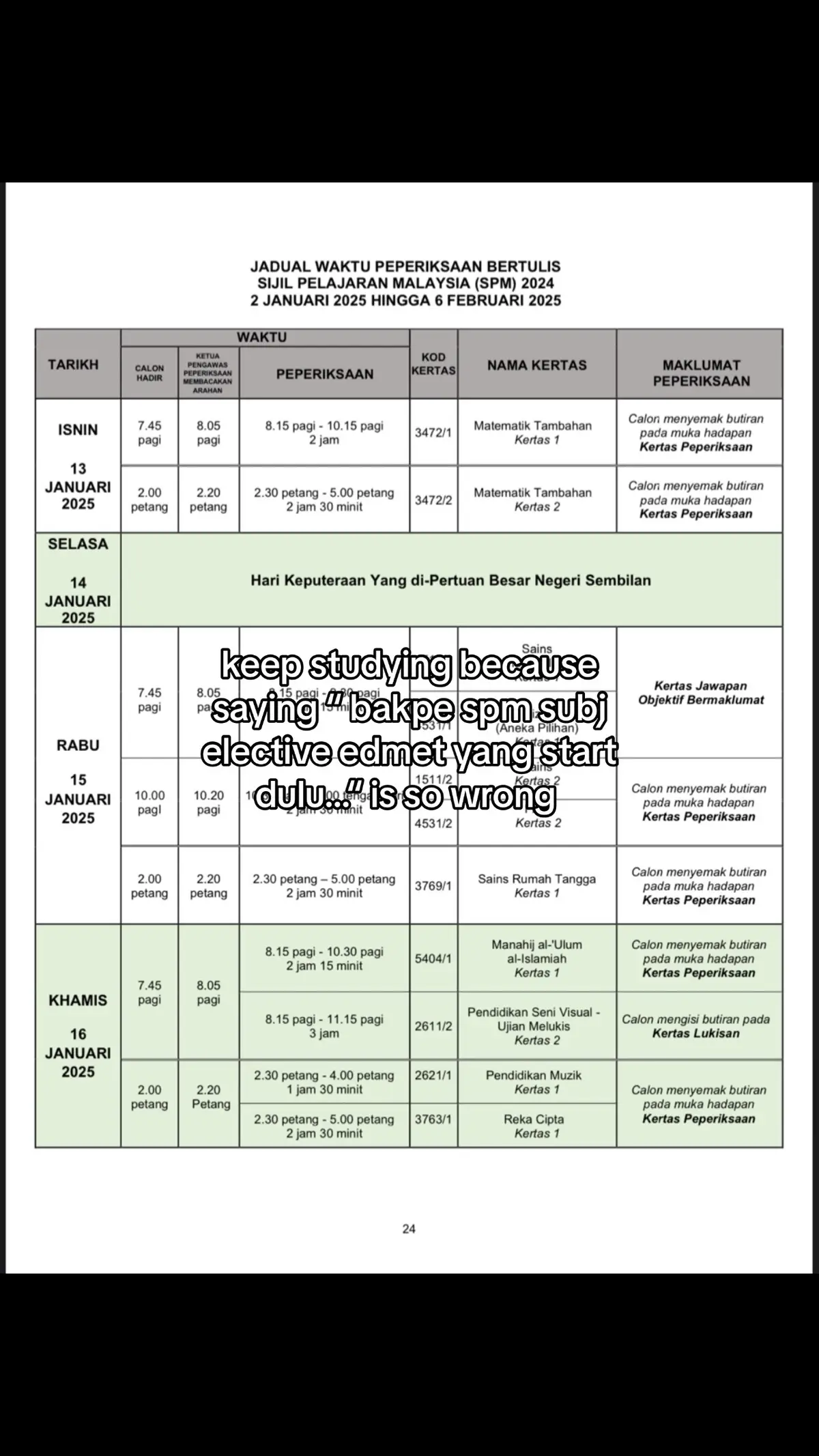 awal awal dah kena attack 🥰 #spm #07 #spm2024 