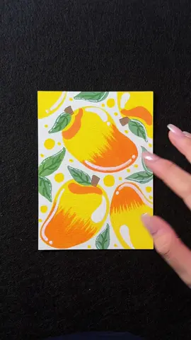 Mango #colors #coloring #amsr #amsrsounds #satisfying #satisfyingvideo #fypシ゚ #acrylicpainting 