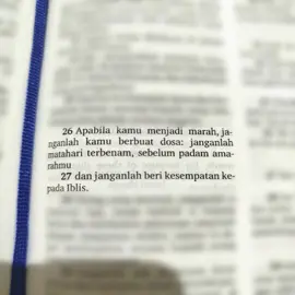 Efesus 4:26-27 Jika kamu marah, janganlah sampai kamu berbuat dosa.GBU #efesus #ayatalkitab #renungan 