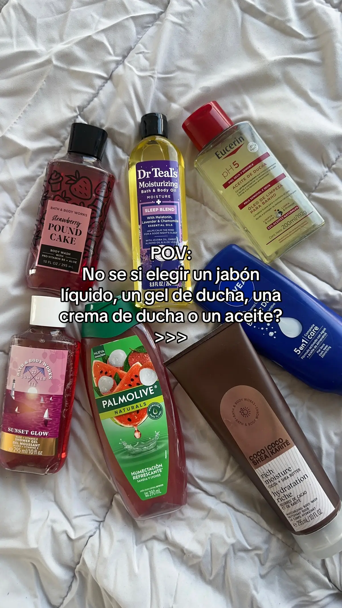 No se si utilizar un jabón líquido corporal, un gel de ducha, una crema o un aceite 🥹 guia rápida para considerar en tu rutina de ducha. #cuidadocorporal #cuidadodelapiel #rutinadeducha #showerroutine #bodycare 