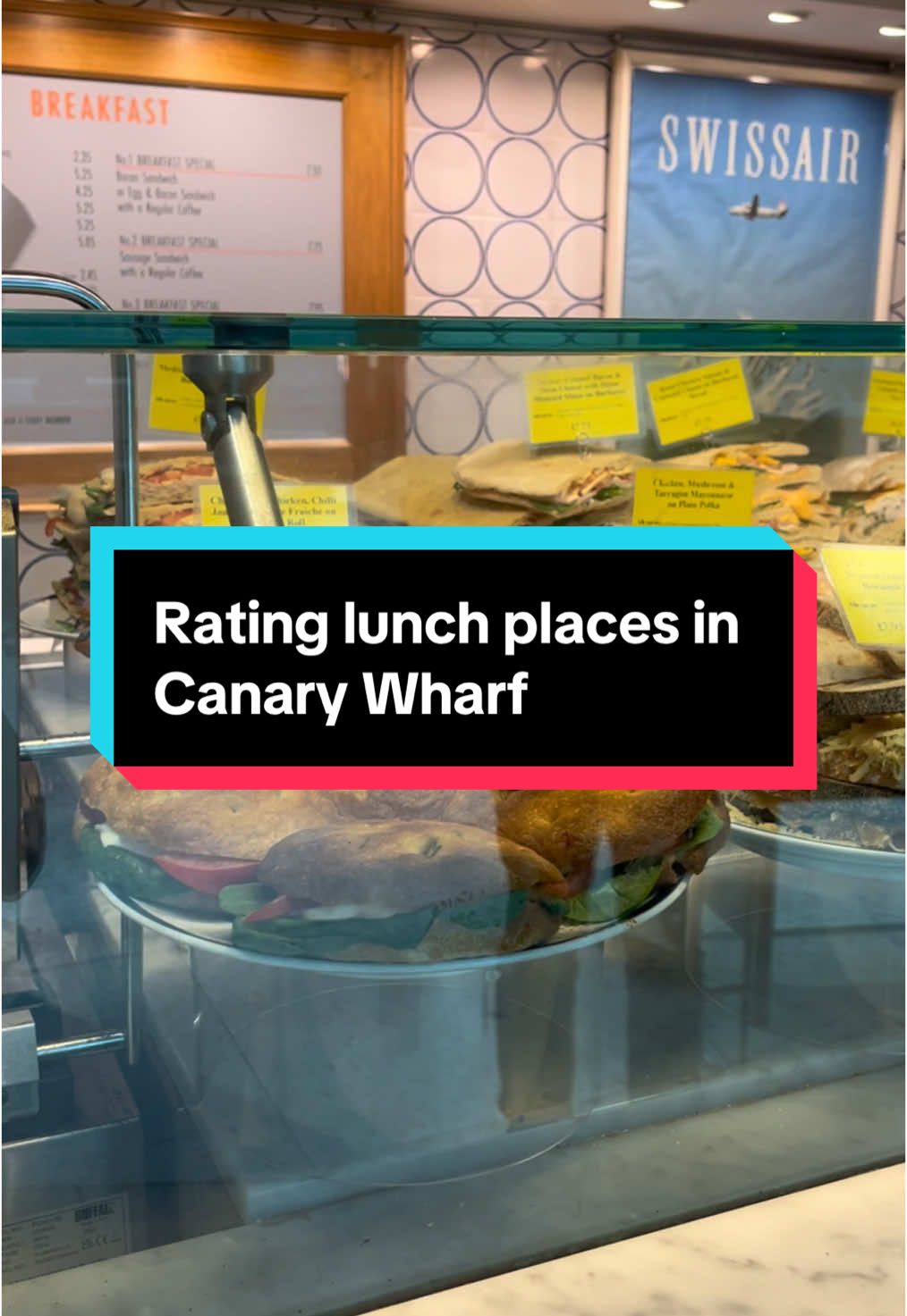 rating lunch places in Canary Wharf!! Is £7.25 too much for a sandwhich?? #corporategirl #howmuchispent #inoffice #corporatelife 