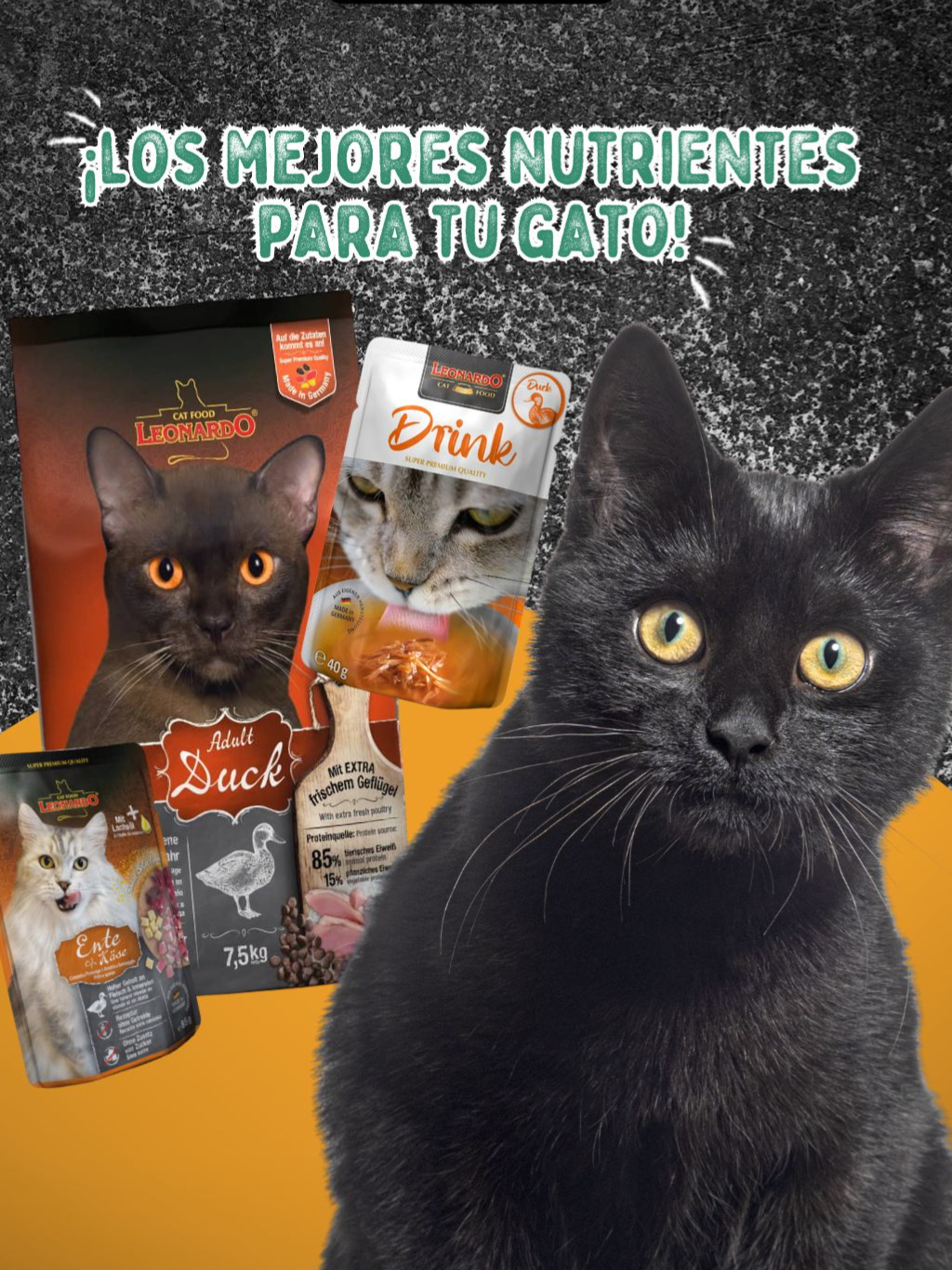 🐱✨ ¿Sabías que el sabor a pato es uno de los preferidos por los gatos? 🦆💫 👉 @leonardocatfoodperu tiene toda una línea Duck, con alimento seco y comida húmeda que aprovechan el sabor y los beneficios de esta carne. Rica en proteínas y de fácil digestión, ¡es ideal para consentir a tu felino! 💬 ¿Tu gato prefiere la carne de pato? #LeonardoDuck #CarneDePato #NutriciónFelina #LeonardoAlimentos #CatLovers #GatosSaludables #gatostiktok #gato #cat