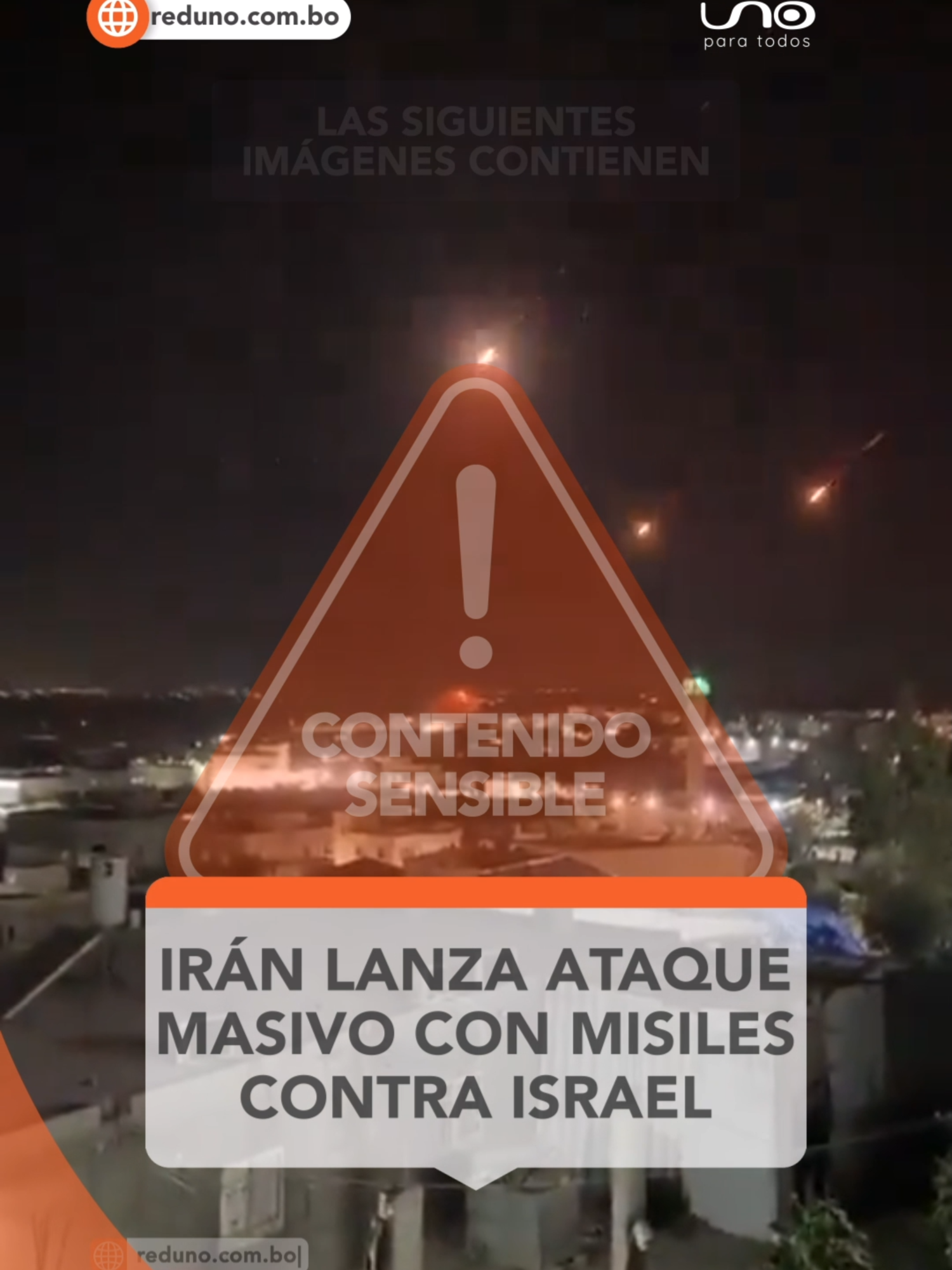 #Internacional |  Una oleada de misiles iraníes cae sobre Israel, reportan las cadenas internacionales de noticias. Fuente: Alerta Mundial News ▶️ Más información en www.reduno.com.bo #RedUno #RedUnoDigital #Notivisión #NTVInforma #Bolivia  #Viral #Misiles  #Israel #Iraníes #ataque