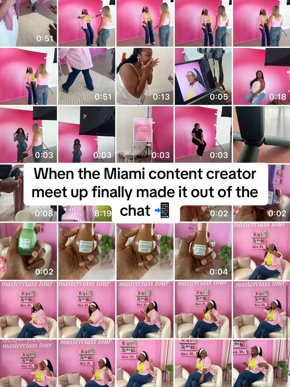 I accidentally created a beautiful group of likeminded creators in South Florida.  We met for the first time at @Glow Recipe’s masterclass. We meshed so well & all eyes were on us since we were the biggest group there… The GR team even recorded content for their socials featuring US 💕☺️ I can’t wait to meet up again 🫂💕🫶🏾 #contentcreator  #miamicontentcreator  #creatornetwork 