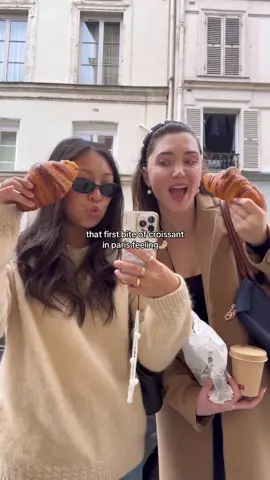 when your bestie moves to a different country so you make up for lost time by going to paris for a joint bday trip🫶🏼😭 #paris #croissant #girlstrip @Lauren Firks 