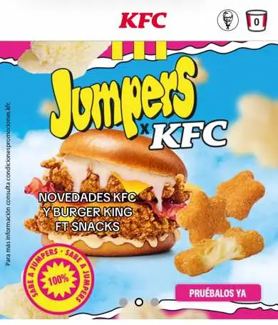 Ya disponibles en kfc los snacks sabor jumpers y en burger king los duos con Pelotazos, ¿los habéis probado? #novedades #burgerking #kfc #burger #snacks #novedadesburgerking #probandonovedades #pelotazos #comidarapida #mugbangk #burgerkingespaña #novedadesburger #probandocomida #probandoburger #kfcxjumpers #mcdonalds #food #junkfood #hamburguesas