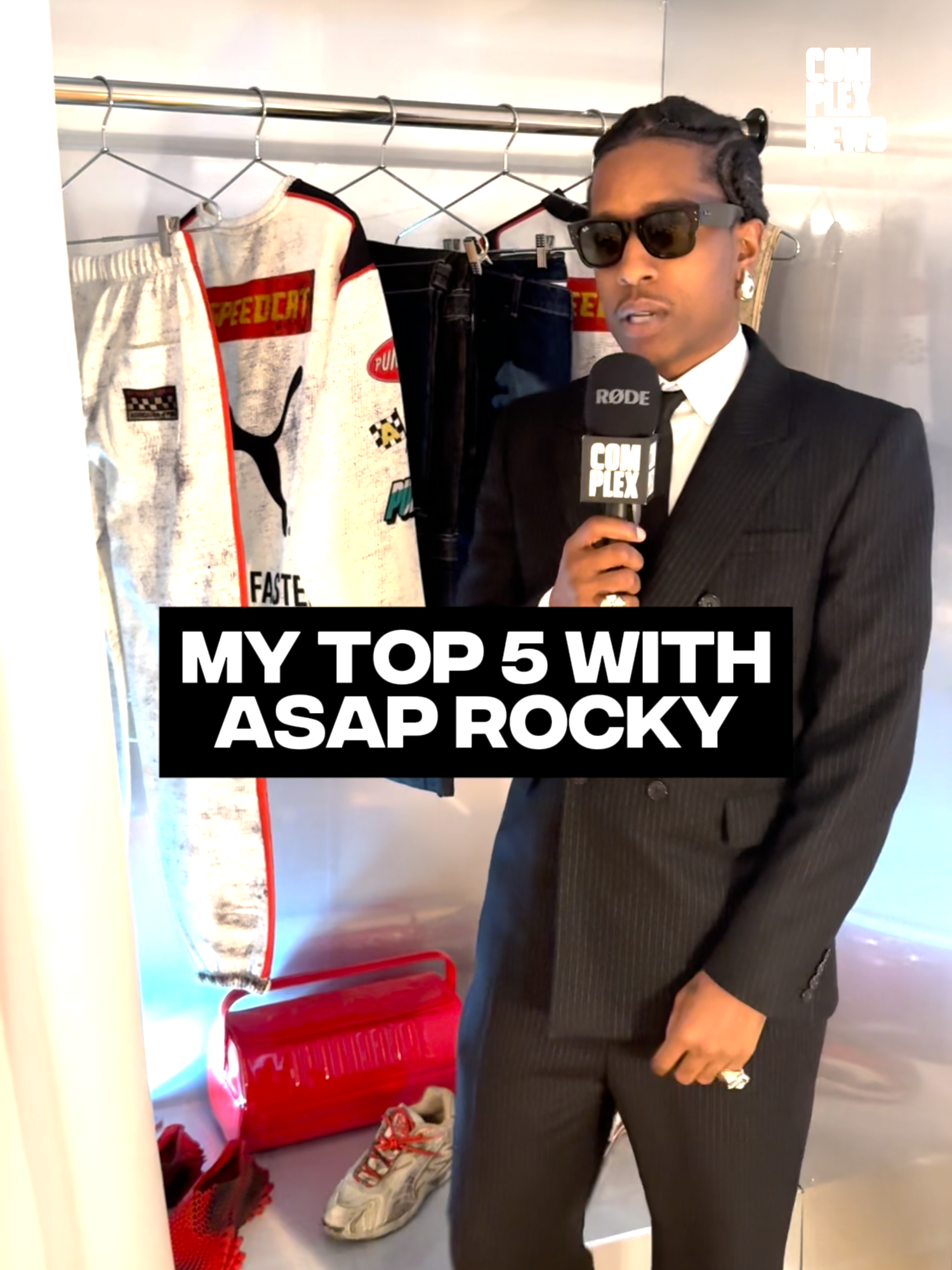 A$AP Rocky shares his #Top5 pieces from the latest #Puma collection 🏎️🔥 #asaprocky