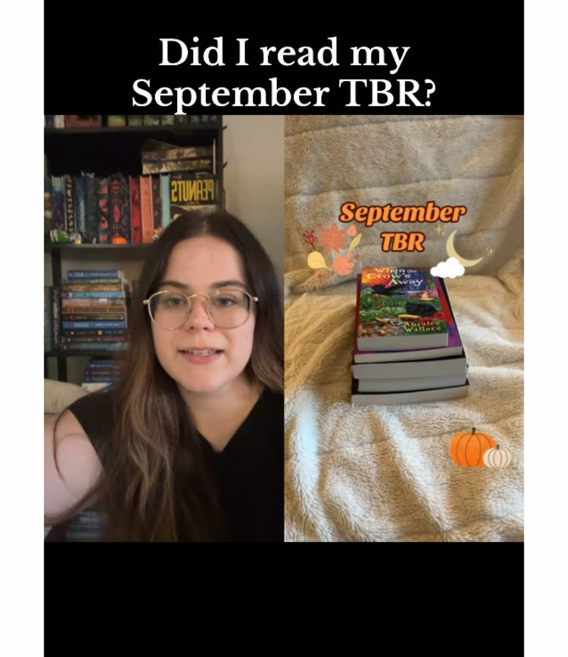 #duet with @Erin reads🌙📚 #tbr got a new job in september & havent had enough time to read! #septembertbr #cozyreads #lotr #readingwrapup #readingreview #fallreading #wesolvemurders 