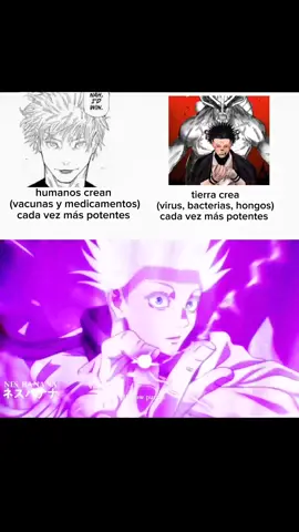la tierra se está adaptando Gojo vs Sukuna creditos:NES_BANANA #gojo #sukuna #amahoraga  #adaptacion #hongos  #jujutsukaisen #jjk #Edit  #manga #gojousatoru 