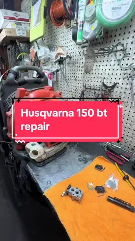 Husqvarna 150bt repair #smallengine #repair #fixed #tips #keepwrenching🔧🤙 #husqvarna #shop #mechanic #mechaniclife #mechanicsoftiktok #kawasaki #rebrand #viral #views #fy #fyp #fypシ 
