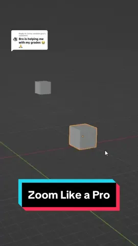 Replying to @Some random guy Tip: Zoom to Objects Like a Pro#blender#blender3d #blendertutorial#howto 