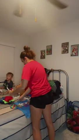 Its time for bed BUT FIRST a little clean up time. My son always wants to be the one who sweeps and this little stick vacuum for #tiktokshop is a game changer. The height is adjustable so when its someone else’s turn they can easily fit it to what they need. #CleanTok #family #cleaning #bedtime 