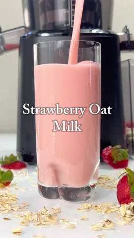 Homemade Strawberry Oat Milk 🥛🍓 I love making this for my Toddler because it is packed with natural flavors and nutrients. - Soak Oat in Water  - Strawberry  - Add Agave Syrup - Add Vanilla Extract  I used my  Nama J2 juicer for this drink! You can get 10% off all Namawell juicers and accessories with the coupon code TFMD10. Also click the link in bio for more! #juicing #juicingrecipes #juicingbenefit #juicingdetox #juiceworld #juice #juiceforhealth #juicingtips #explorepage #explore 