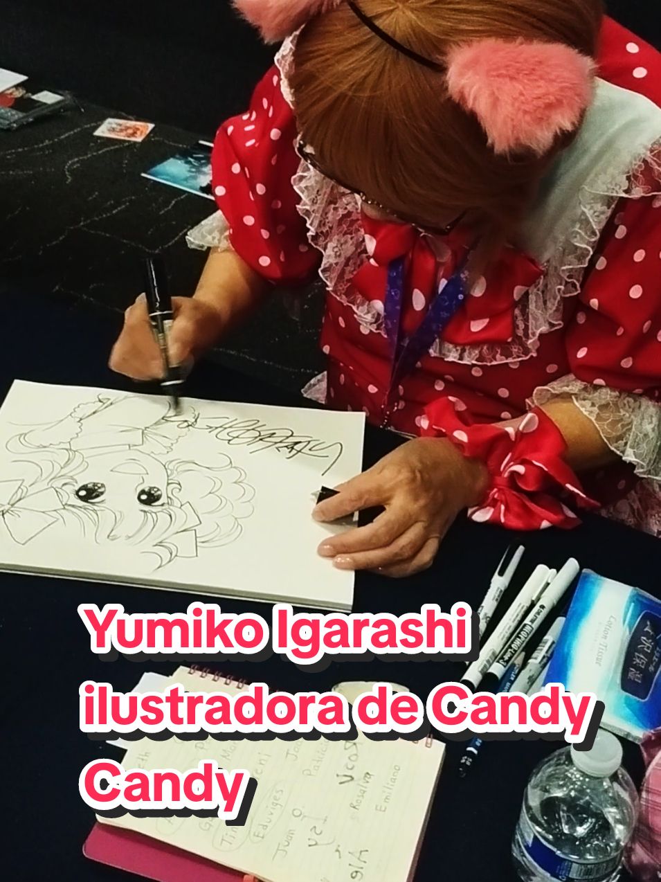 Conociendo a la maestra Yumiko Igarashi ilustradora de Candy Candy en la AniMole. #candycandy #yumikoigarashi #anime #manga #candywhite #candycandyanime #lamole #gamer4life 