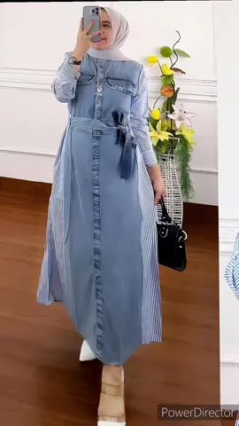 Gamis jeans wanita kombinasi#bahanpremium🥰 #nyaman #elegant #terbaru2024 #panjang #lembut #bergaya #kerenbanget #adem #dewasa #laris #fy 