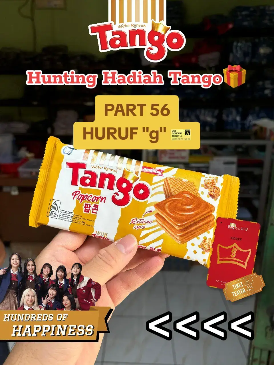 Hunting Hadiah Tango PART 56🎫 Sobat Wafer yang masih mencari photocard huruf 