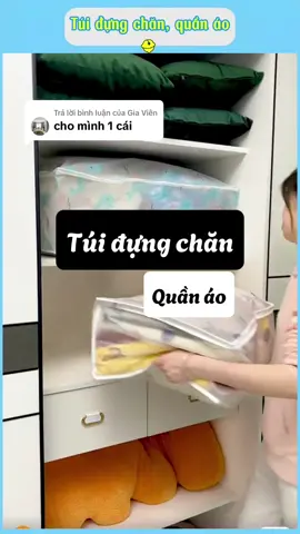 Trả lời @Gia Viên  túi đựng chăn bông, quần áo của bạn đây ạ. Ấn vào giỏ hàng góc trái màn hình để xem cho tiết. Cảm ơn bạn. #tuidungchanman #duyne0710 #giadungtienich #giadungthongminh #xuhuong 