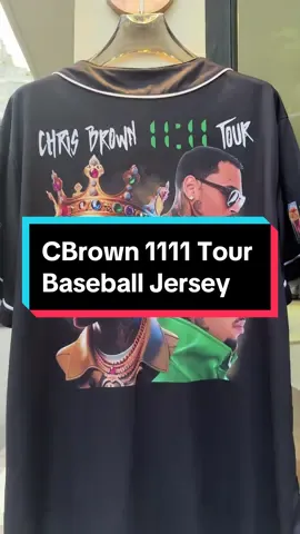 CBrown 1111 Tour Baseball Jersey😎😎🥰😉🛒#jersey #chrisbrown #concert1111 #gifts #idea #chrisbrownconcert #concert #fashion #jerseychrisbrowm #foryou #trending 