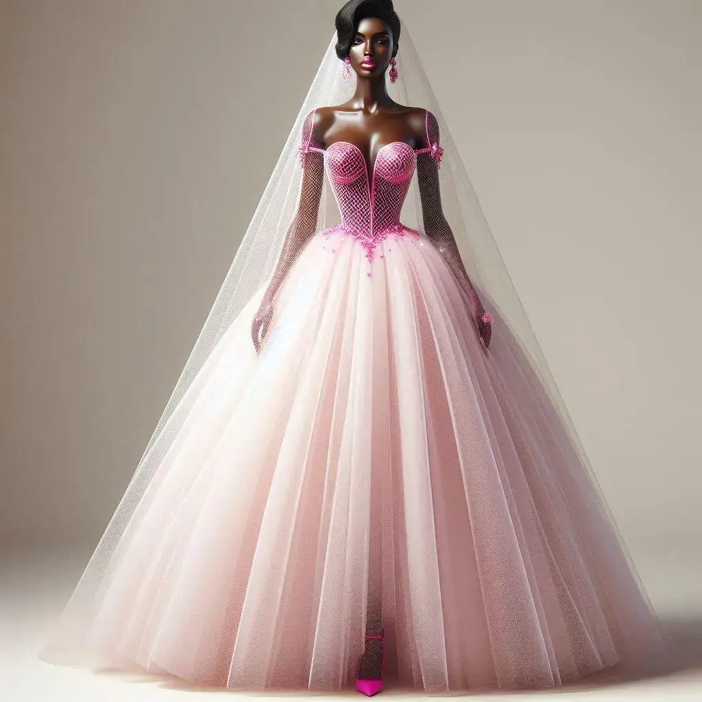 Where are my bold brides ready to rock this stunning pink mesh wedding dress for the month of Pink? 💕 This luxurious gown, with its delicate layers and exquisite detailing, is designed for the bride who dares to be different. Celebrate your love story in style, wrapped in elegance and femininity, perfect for making a statement this October. WOULD YOU SAY YES TO THE DRESS? Ai C: @MrsHill  @veilvista_ #namibianweddings #PinkBridalElegance #BoldBrides #OctoberWeddingMa