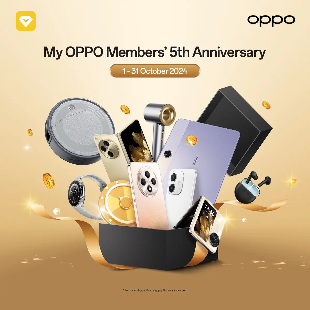 Thank you to 3 million My OPPO Members 🎉 We're truly grateful for your continuous support. To celebrate, we're offering our #MyOPPOMembers5thAnniversary Promotion throughout October, just for YOU. wa.me/60128819941 KJ wa.me/601153938330 man wa.me/60138803284 Sandy *T&Cs Apply. Promotion valid until 31 October 2024