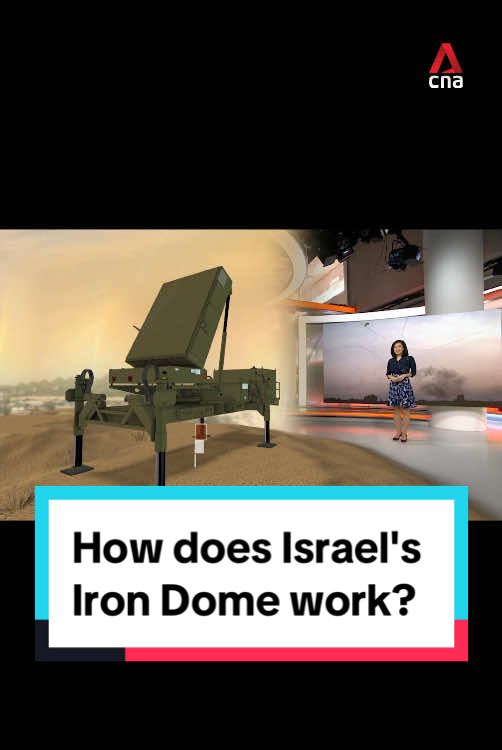 Israel's Iron Dome has intercepted thousands of rockets since it went into operation in 2011. The defence firm that designed it said it has an interception rate of around 90 per cent. Here's how it works. #news