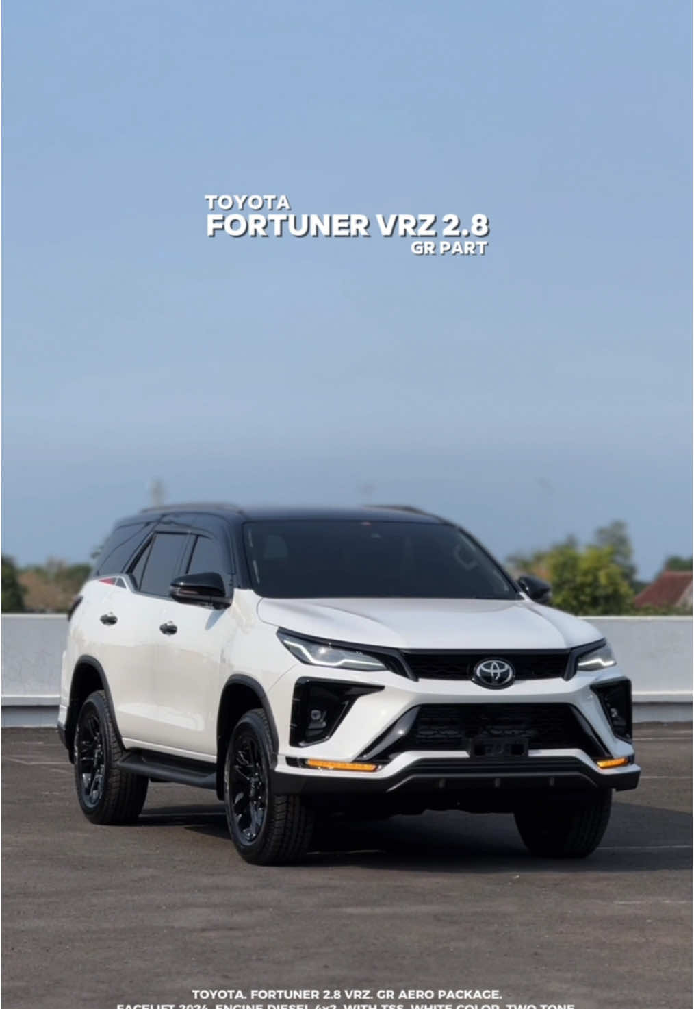 Toyota Fortuner 2.8 VRZ 4x2 - With GR Aero Package - White Two Tone (Premium Color) - OTR Jatim 670jtn - DP Mulai 150jtn Info lengkap Hub : 082229669644 #toyotatuban #toyotabojonegoro #toyotalamongan #auto2000tuban #infotuban #fortuner #toyotafortuner #fortunervrz #fortunergrsport #cumidarat #fortunerindonesia #fortunerfacelift #tuban #lamongan #bojonegoro 