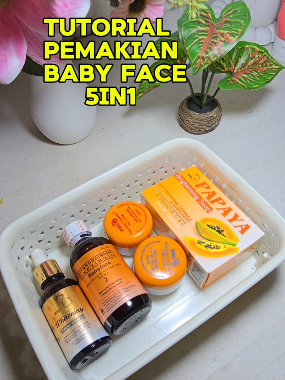 Urutan cara pemakian paket rdl babyface5in1 #rdloriginal #paketflek #paketkomplitbabyface #paketrdl #Skincare Yang Gampang Hilang Flek Hitam #skincareviral #rdlbabyface 