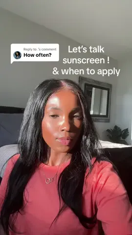 Replying to @. Lets talk about about how often to reapply sunscreen! ☀️ #sunscreen #beautytips #mahoganyishere #mih 