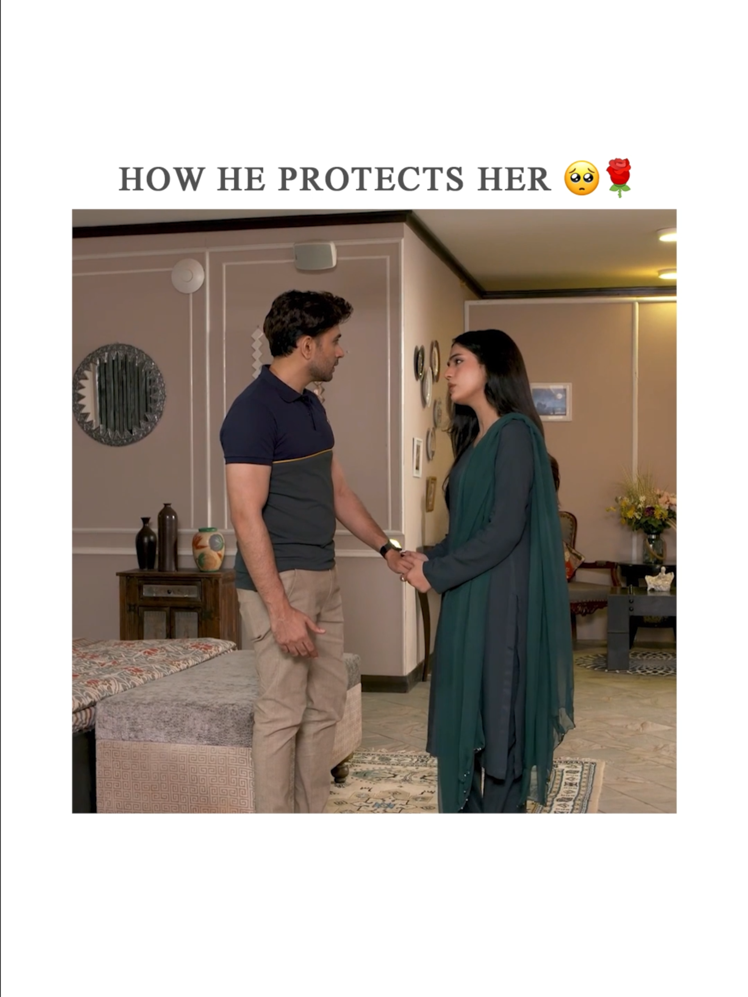 How Salar Protects His Wife 🌹 #whattowatch #aliansari #laibakhan