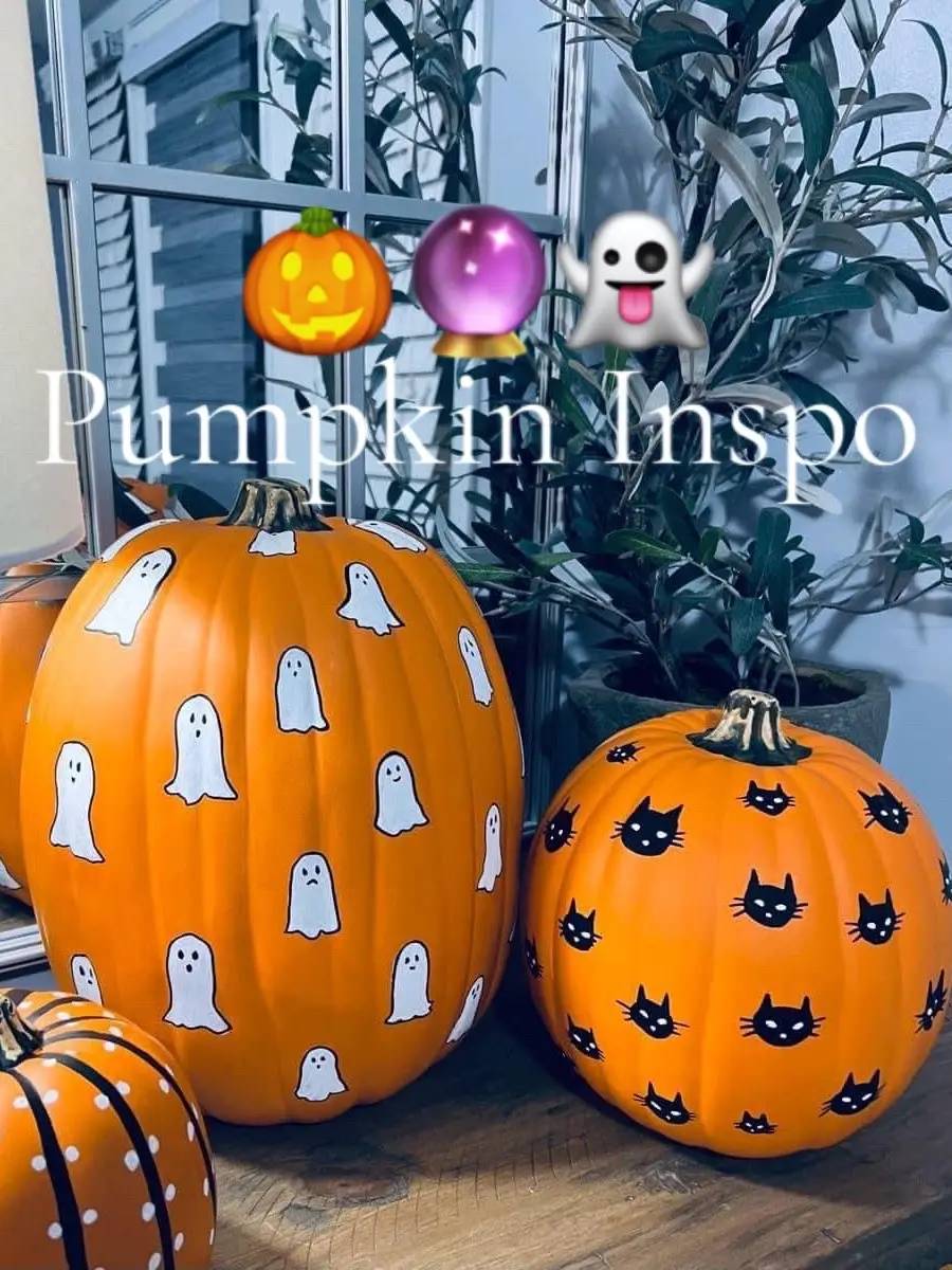 Which is your fav? #fyp #halloween #pumpkininspo #paintedpumpkin #pumpkinparty 