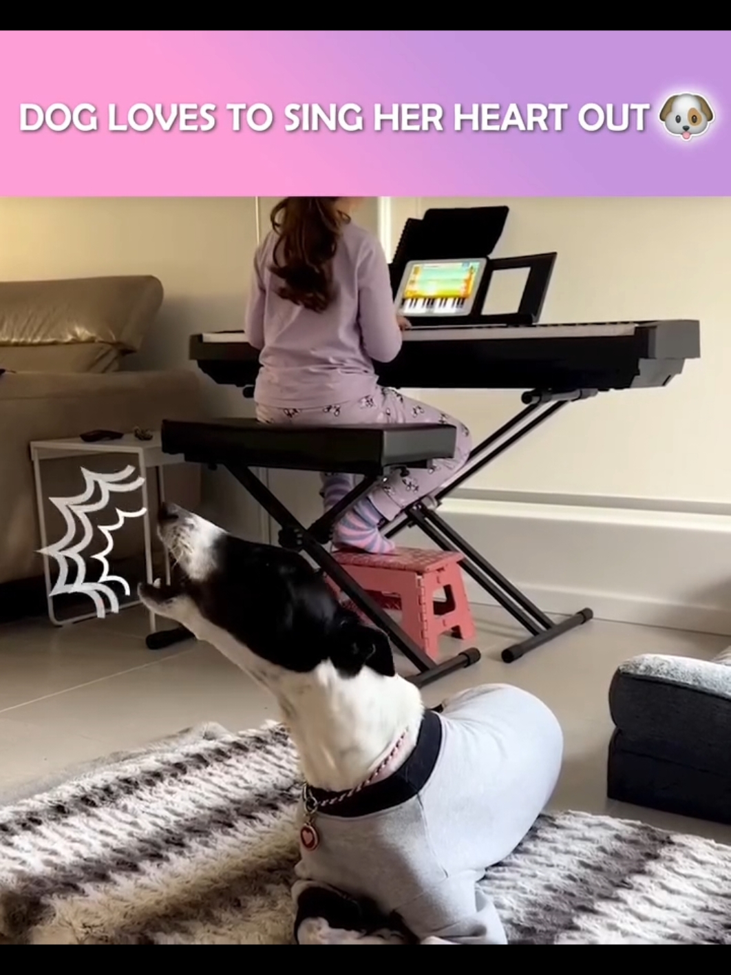 Dog Loves To Sing Her Heart Out. #zoomies #pitbullsoftiktok #pittie #dogsvideo #fyp 