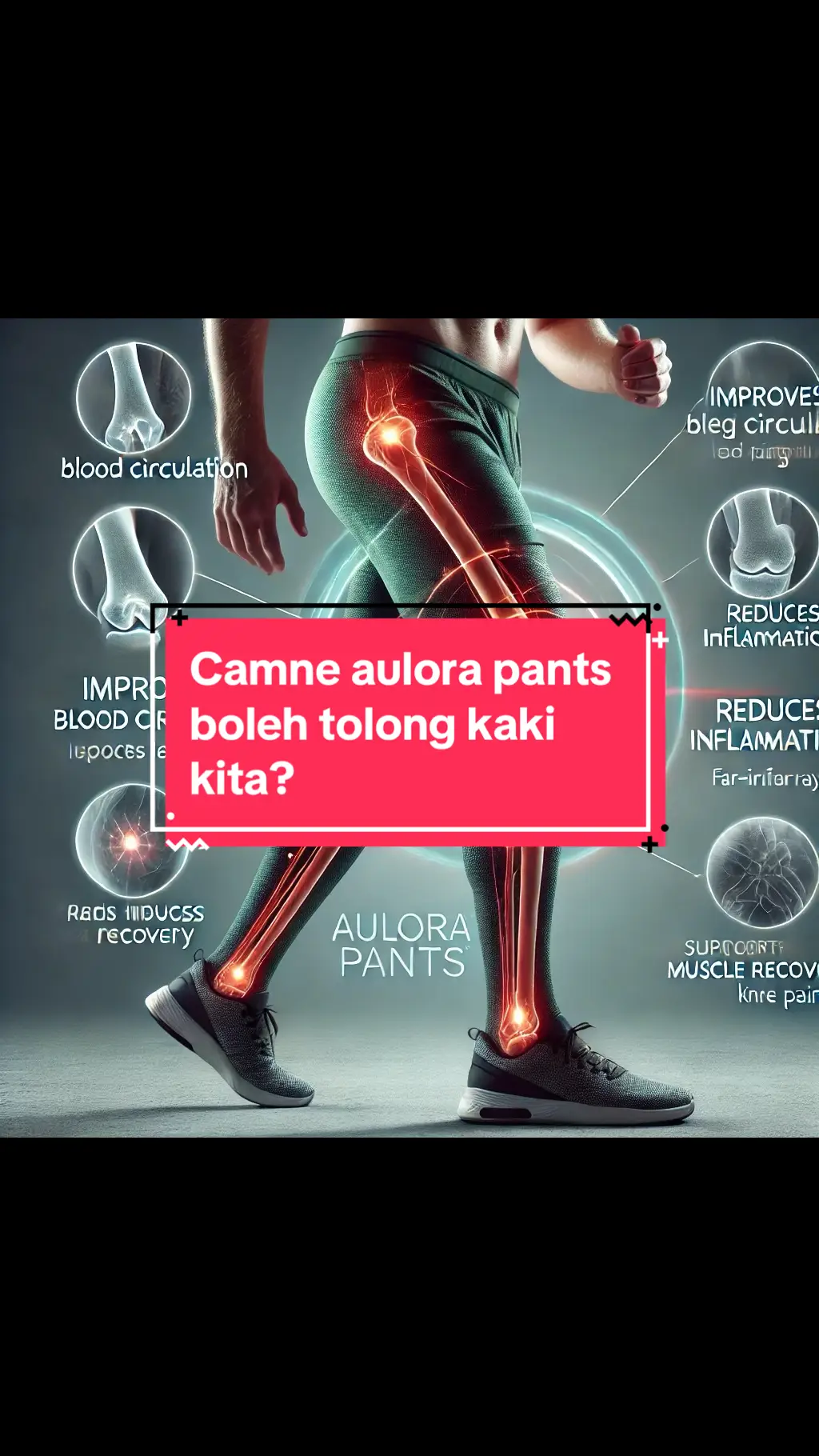 Orang yang mengalami sakit lutut atau kaki boleh mendapat banyak manfaat daripada memakai **Aulora Pants** kerana teknologi **Kodenshi®** yang unik dan ciri-ciri pemampatan yang disertakan. Berikut adalah cara ia membantu: ### 1. **Meningkatkan Pengedaran Darah**    - **Aulora Pants** dengan teknologi Kodenshi® membantu meningkatkan aliran darah dengan memantulkan sinar inframerah jauh kembali ke dalam badan. Pengedaran darah yang lebih baik bermaksud lebih banyak oksigen dan nutrien dihantar ke otot dan sendi, yang boleh mengurangkan kesakitan dan bengkak di sekitar kawasan lutut. ### 2. **Mengurangkan Keradangan**    - Teknologi inframerah jauh membantu mengurangkan keradangan dengan meningkatkan pengedaran darah dan mempercepat pemulihan. Ini dapat melegakan ketidakselesaan akibat sakit lutut atau kaki, memudahkan pergerakan, dan mengurangkan kesakitan. ### 3. **Sokongan dan Pemampatan**    - Pemampatan lembut yang disediakan oleh Aulora Pants menyokong otot dan sendi, menstabilkan lutut, dan mengurangkan ketegangan pada otot kaki. Sokongan tambahan ini dapat mengurangkan tekanan pada lutut, sekali gus mengurangkan kesakitan ketika menjalankan aktiviti harian. ### 4. **Pengaturan Suhu Badan**    - Teknologi Kodenshi® juga membantu mengatur suhu badan, menjaga kaki tetap hangat, yang bermanfaat untuk mengurangkan kesakitan. Otot dan sendi yang hangat cenderung lebih fleksibel dan kurang menyakitkan, terutamanya dalam keadaan sejuk. ### 5. **Pemulihan Otot**    - Bagi mereka yang mengalami kesakitan akibat penggunaan otot yang berlebihan atau keletihan otot, Aulora Pants dapat membantu mempercepat pemulihan. Aliran darah yang lebih baik dan pemampatan lembut membantu mengurangkan rasa sakit dan kekakuan, menjadikan kaki lebih selesa. ### 6. **Keselesaan Sepanjang Hari**    - Aulora Pants ringan, bernafas, dan selesa dipakai untuk tempoh yang panjang. Orang yang mengalami sakit lutut atau kaki boleh memakainya sepanjang hari tanpa rasa tidak selesa, menjadikannya sesuai untuk melegakan yang berterusan. Secara ringkasnya, **Aulora Pants** adalah pilihan yang sangat baik untuk mereka yang mengalami sakit lutut atau kaki, memberikan sokongan terapeutik, mengurangkan keradangan, dan membantu dalam pemulihan. #be #beauty #malaysia #tiktokviral #health #beinternational #kesihatan #selangor #kesihatan #strokeawareness #otot #cyberjaya 