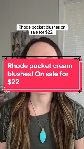 @rhode skin blushes on sale for $22! Comes in 6 shades! Super blendable and builable! #rhodeblushes #rhodepocketblush #creamblushes #rhodemakeup 