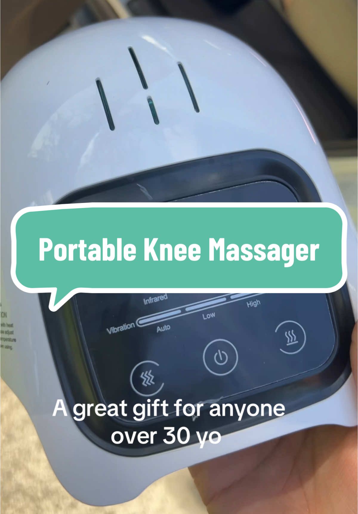 A great gift for anyone over 30 😂 #portablekneemassager 