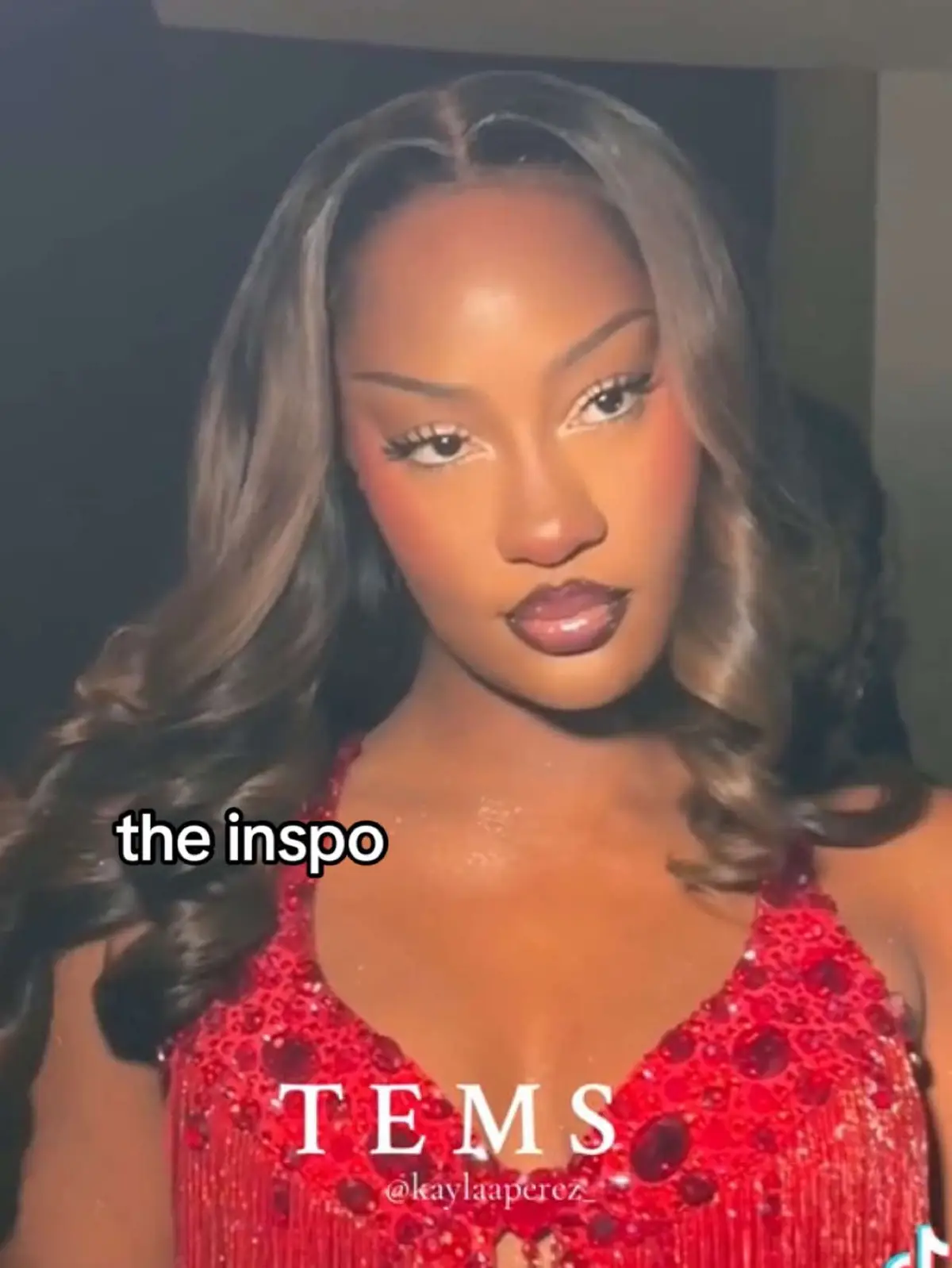 So obsessed with every look @Tems has been wearing for her world tour!! had to recreate from @Kayla Perez🤩 #tems #makeuptutorial #makeupinspo #inspovsresults #blackgirlmakeup #temsmakeup #blackgirlmakeup #fullglammakeup #makeupforblackgirls 