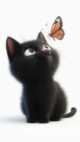 Cute black kitten and butterfly 🐈‍⬛🦋 #cute #ai #fyp #fy #catsoftiktok #cats #kitten #kittensoftiktok #kittens #catlover #trendingvideo #tiktokviral #viraltiktok #adorable #fypシ゚ #funnyvideo #butterfly 