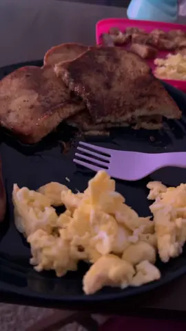 What are yall having for breakfast or what did yall have for breakfast? #sahm #sahmlife #sahmsoftiktok #frenchtoast #pumpkinspice #eggs #sausage #homecooking #whatsforbreakfast #food #momtok #momlife 