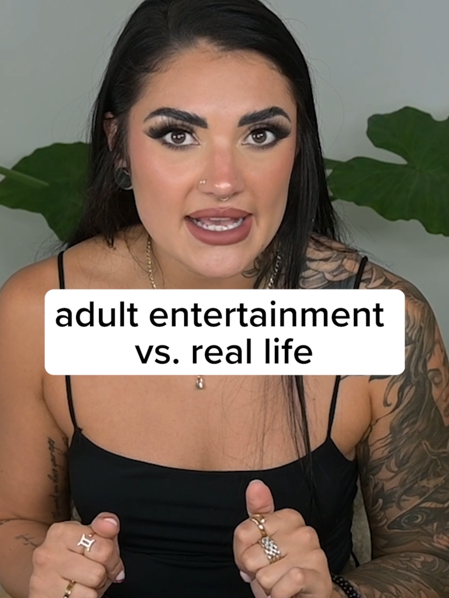 What you see in adult entertainment doesn't work in real life...