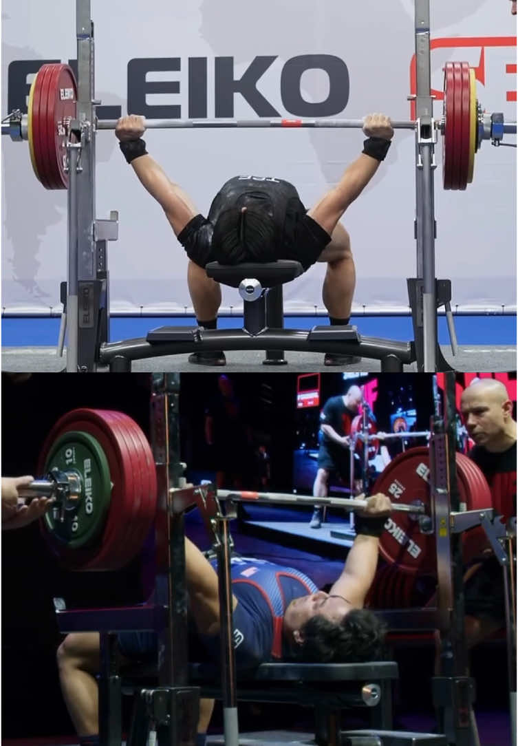 𝟐𝟏𝟑𝐤𝐠 🆚 𝟐𝟒𝟓.𝟓𝐤𝐠 Cette année, @funga_tumaz et @league_of_lifting ont tous 2 battu des records du monde au Bench dans leur catégorie ! 💥 ➡️ Mais quelle performance t’impressionnes le plus ? #musculation #powerlifting  #bench #developpecouche #gomuscu #forceathletique #sbd