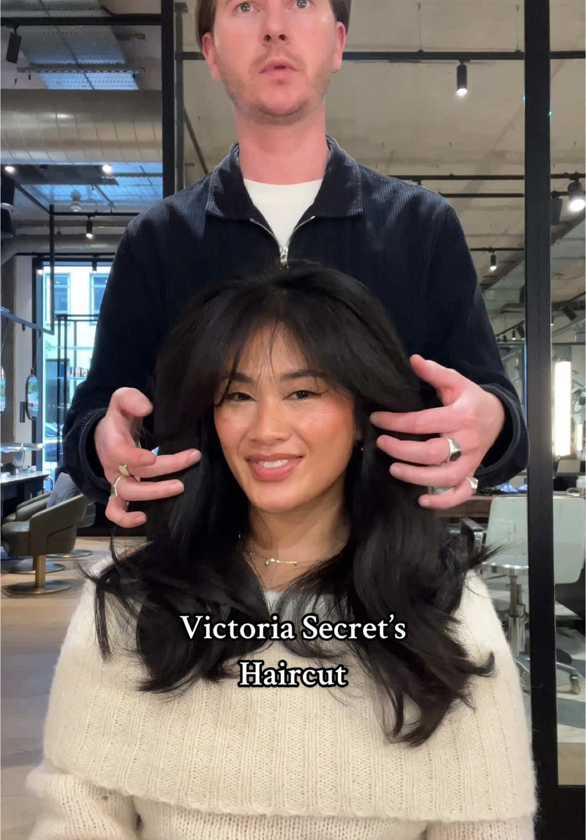 Asking for the Victoria Secret’s haircut was the best decision I’ve ever made for my hair 🥰 #haircut #haircuttransformation #hairdresser #softlayerhaircut #blowouthair 