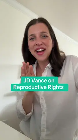 JD Vance talked about pro family policies and giving women options. Yet he doesn’t want women to have the option to choose. He doesn’t care about giving women the option to receive the medical care that they need. His statement is a complete contradiction to the policies that he and his party support. #jdvance #reproductiverights #infertility #ectopicpregnancy #millennialmom #momof4 