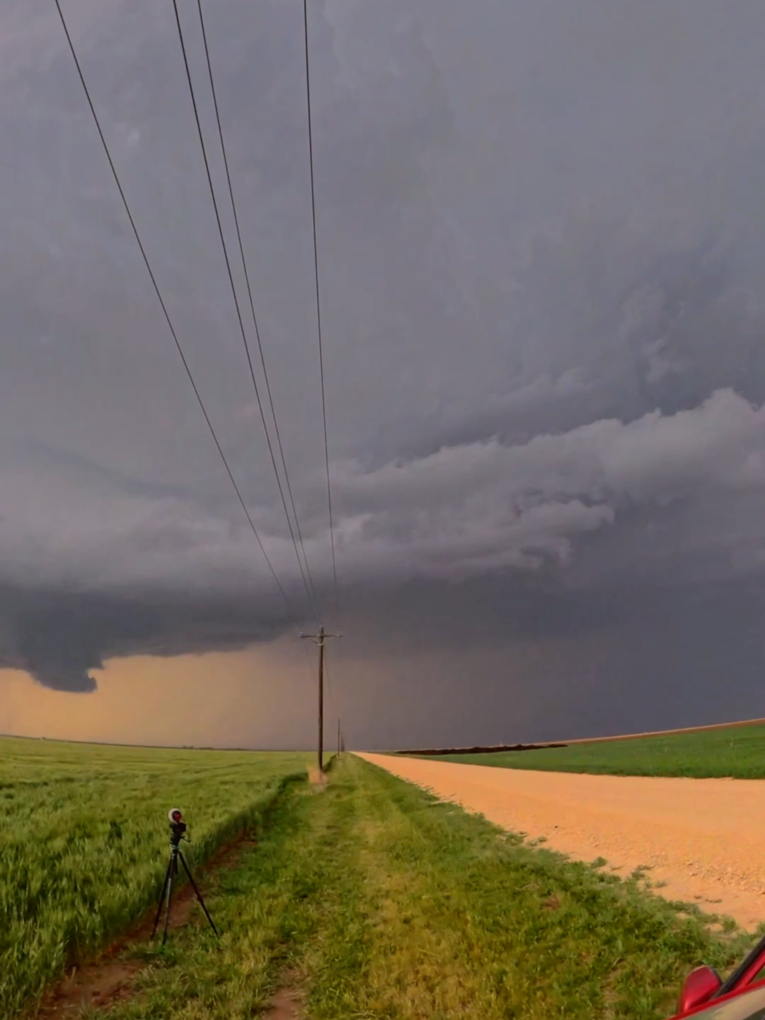 This day in the Texas Panhandle was very active, with multiple storms that prompted tornado warnings with several tornadoes confirmed. In Spearman, we caught up with a supercell that was trying its best to produce a tornado. In this clip, you see how a storm can look menacing but perhaps isn't that threatening in reality. As always, there's so much to learn from every storm for those with a curious mind and a watchful eye. #weather #nature #science #texas  #supercell