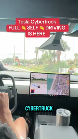 Tesla Cybertruck finally has FSD! Im really impressed and its only going to get better. #tesla #teslacybertruck #cybertruck 